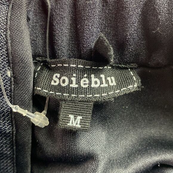 Soieblu Sz Med Black Multi Color Floral Embroidered Off-the-Shoulder Mini Dress - Picture 6 of 7